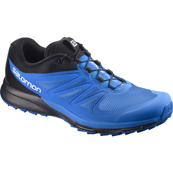 Salomon Israel SENSE PRO 2 - Mens Trail Running Shoes - Blue/Black (XETR-75143)